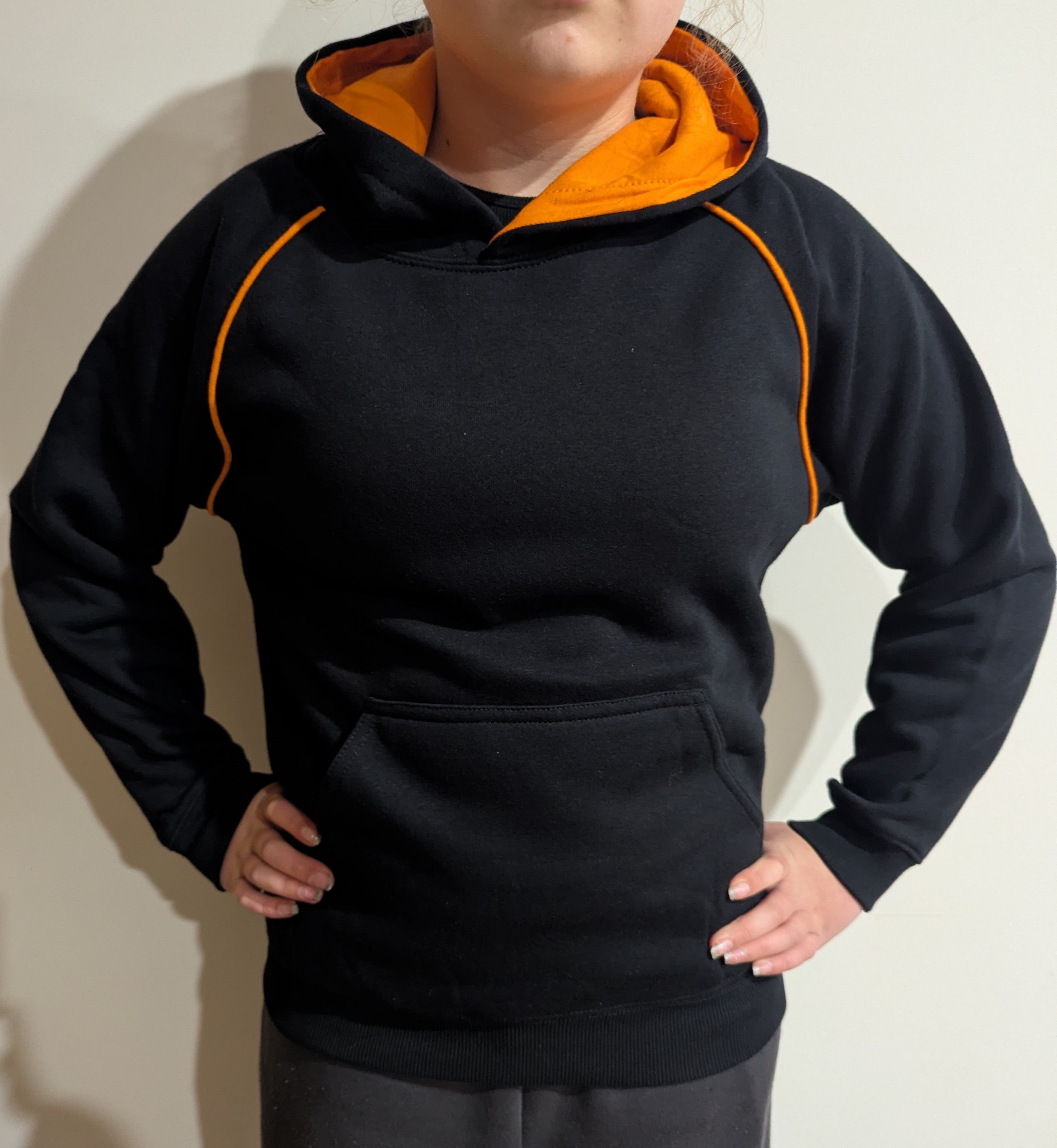 KIDS Orange/Black Hoodie